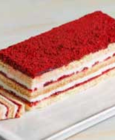 Raspberry Baton Cake